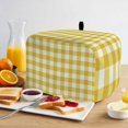 thumbnail image 2 of Toaster Cover 2 Slice, Yellow Gradient Dustproof Bakeware Oven Protector with Top Hook, Farm Plaid Buffalo Checkered Gingham Waterproof Small Kitchen Appliance Toasters Dust Cover, 12"x7.5"x8", 2 of 7