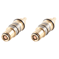 thumbnail image 1 of 2X Brass Replacement Thermostatic Valve Spool Faucet Mixer Tap Shower Mixer Valve Tap Shower Mixing Valve Repair Kit, 1 of 7