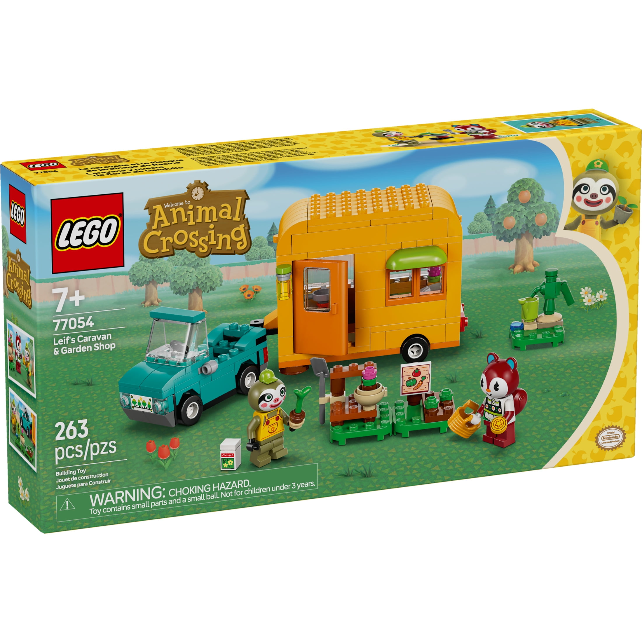LEGO Animal Crossing Leifs Caravan & Garden Shop Building Toy  Animal Crossing Toy Figure and Plays(图3)