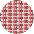 thumbnail image 1 of Ahgly Company Machine Washable Indoor Round Transitional Light Red Pink Area Rugs, 8' Round, 1 of 7