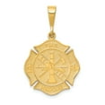 thumbnail image 1 of Collier Pendentif en Or Jaune 14k pour Pompier Professionnel, 1 of 6