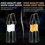 YOLETO Camping Lanterns, Battery Powered, Waterproof, Collapsible, 2-Pack, Compact and Durable - Walmart.com