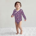 thumbnail image 4 of Xecao Skull colorful flower daisy Print Baby unisex-baby Cotton Long-sleeve Bodysuits-18 Months, 4 of 6