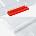 thumbnail image 3 of EGNMCR A4 Transparent Storage Box Clear Plastic Document Paper Filling Case File Box Paper storage, 3 of 3