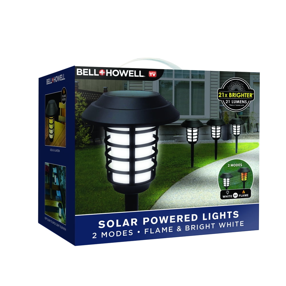 Bell + Howell Smart Solar Pathway Lights 2in1, XL Bright White
