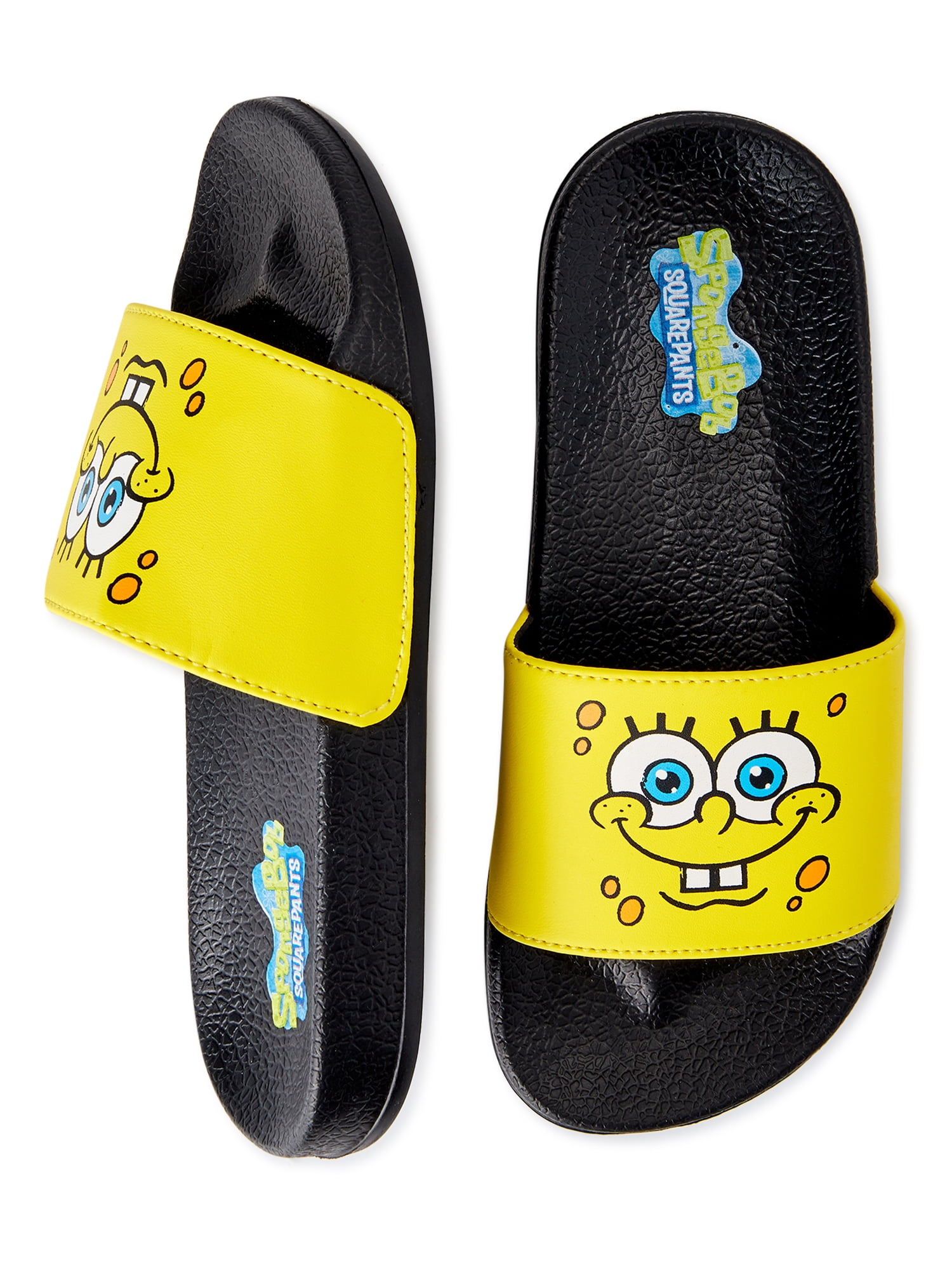 SpongeBob SquarePants Little Boys & Big Boys Slide Sandals - Walmart.com