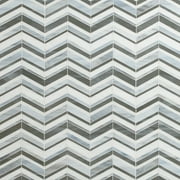 MSI Urban Wave Lapis Hand Crafted 15.63 in. x 9 in. x 8mm Glass Mosaic wall Tile (9.8 sq. ft./Case)