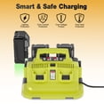 thumbnail image 7 of 6 Ports Rapid Battery Charger Station,Replacement for Flexvolt 20V/60V Battery Charger,Compatible with  20V/60V Flexvolt Battery DCB200 DCB205 DCB606 DCB609 DCB612 DCB615, 7 of 7