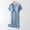 Blue, variant on Floleo Women's Maternity Nursing Long Nightgown Gown And Robe Full Slip Soft Chemise Maternity Nursing Pajamas Labor Delivery Gown For Breastfeeding Hospital Bathrobe