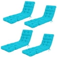 thumbnail image 1 of Gymax 4 Pcs Coussin de Chaise Longue 73 Pieds' Coussin de Fauteuil Inclinable Rembourré Intérieur Extérieur, 1 of 10
