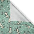 thumbnail image 6 of Ambesonne Monkeys Valance & Curtain, Funny Creatures Curly Tails, 55"x45", Seafoam Dark Warm Taupe, 6 of 7