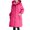 Hot Pink, variant on Women's Long Protective Smock, Lightweight Waterproof Windproof Dual-Use Work Coat , Long Waterproof Smock, Lightweight Work Coat, Windproof Layer Black 3Xl