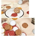 thumbnail image 4 of Adhesive Wax Seal Stickers 25PCS Love Self- Adhesive Wax Seals Decorative Stamp Stickers Envelope Stickers for Decor Wedding Invitation Envelopes Craft Scrapbook Party Gift-Dark Goldenrod, 4 of 9