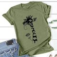 thumbnail image 4 of Nuoqisi T-Shirts pour Femmes Grande Taille à Manches Courtes, Col Rond, T-Shirt Graphique Décontracté, 4 of 6