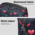 thumbnail image 4 of Valentine's Day Waterproof Oxford Cloth Hard Drive Case Organizer for Electronic Gadgets - Charger Case, Travel Organizer, Cord Organizer Travel Small, Appliance Cord Organizer - 5.9x9.44x3.14 in, 4 of 6