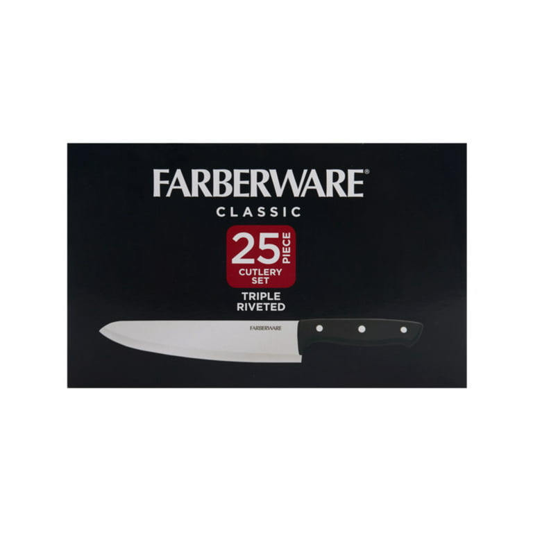 Farberware 25 pc. Cutlery Set with measuring cups and spoons. New. #5280164