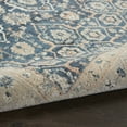 thumbnail image 3 of Nourison Malta Bordered Floral Traditional Indoor Area Rug Blue/Grey 2'2" x 7'7", 3 of 6