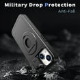 thumbnail image 6 of for iPhone 14/13 Case with Kickstand Sliding Camera Cover, Military Grade Shockproof Portective Compatible with MagSafe Wireless Charger Slim Case Cover for iPhone 14/13, Black, 6 of 6