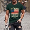 thumbnail image 2 of Mens Patriotic Shirts 1776-2026 250Th Anniversary Shirt American Flag Tops Short Sleeve Round Neck Tees 4th of July Outfits for Men, 2 of 5