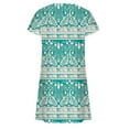 thumbnail image 4 of Erwazi Summer Casual Dresses for Women Vintage Short Sleeve Crew Neck Mini Tshirt Dress Flowy Sundress Tank Dress, 4 of 4