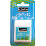 Dr. Collins Unwaxed Dental Floss, 54.7 Yd