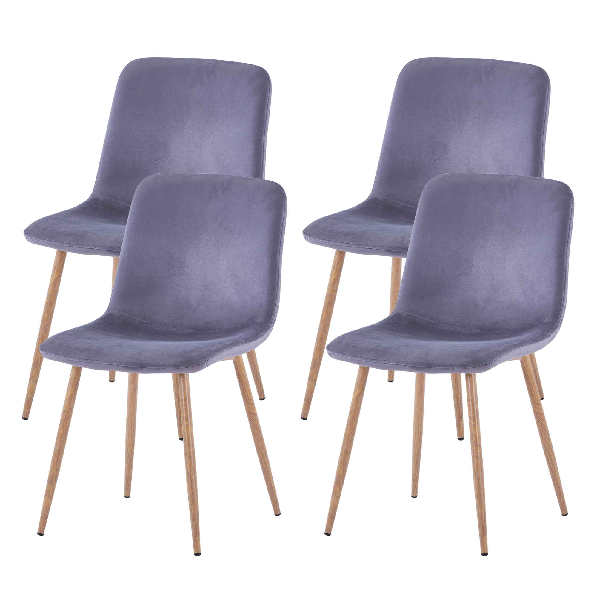 Kepooman Dining Chair Set Of 4, Dining Side Chairs for Kitchen, Dining Room Chairs for Living Rooms, Gray Kepooman Dining Chair Set Of 4, Dining Side Chairs for Kitchen, Dining Room Chairs for Living Rooms, Gray