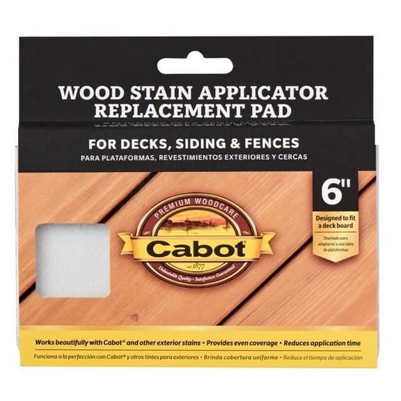 6 in. Refill Wood Stain Pad for Decks