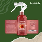 Locsanity Hibiscus Green Tea Hair Growth Spray for Dreadlocks and Loose Hairstyles Hair Care Treatment – Loc Moisturizer for Thicker, Fuller, Longer Hair (8oz)