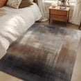 thumbnail image 4 of Brown Area Rug 4x6 FT, Non Slip Kids Room Carpet, Modern Ombre Abstract Art Oil Painting Washable Soft Floor Carpet Non-Shedding Throw Rug for Dorm Kitchen Study Room Home Office Bedside, 4 of 9