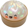 thumbnail image 1 of Giant Glitter Dumpling Squishy, Squishy Dumpling Fidget Toy, Bao Bun Squishy Squeeze Toy with Steamer for Stress Relief, 1 of 5