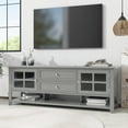 thumbnail image 5 of Harper & Bright Designs Modern TV Stand with Doors and Drawers for 60 inch TV, Wood Entertainment Center Table with Shelves for Living Room, Grey, 5 of 18