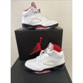 thumbnail image 1 of Ni - ke Air Jordan Retro 5 2020 Fire Red Sneakers, Size 10.5, 1 of 5