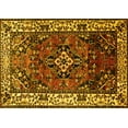 thumbnail image 1 of Ahgly Company Machine Washable Indoor Rectangle Persian Yellow Traditional Area Rugs, 2' x 3', 1 of 4