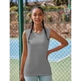 thumbnail image 4 of Pinspark Womens Crew Neck Workout Tops Quick Dry Yoga Tank Top Sleeveless Lightweight Athletic Shirt 3 Pack, 4 of 6