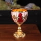 thumbnail image 2 of retro Copas de vino Taza elegante Decoración de Rojo dorado Sunnimix Copa de vino, 2 of 5