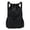 Black, variant on Water-Resistant Drawstring Schoolbag, Foldable Large Capacity Gym Sack for Sports Fitness Travel Commute (Black)