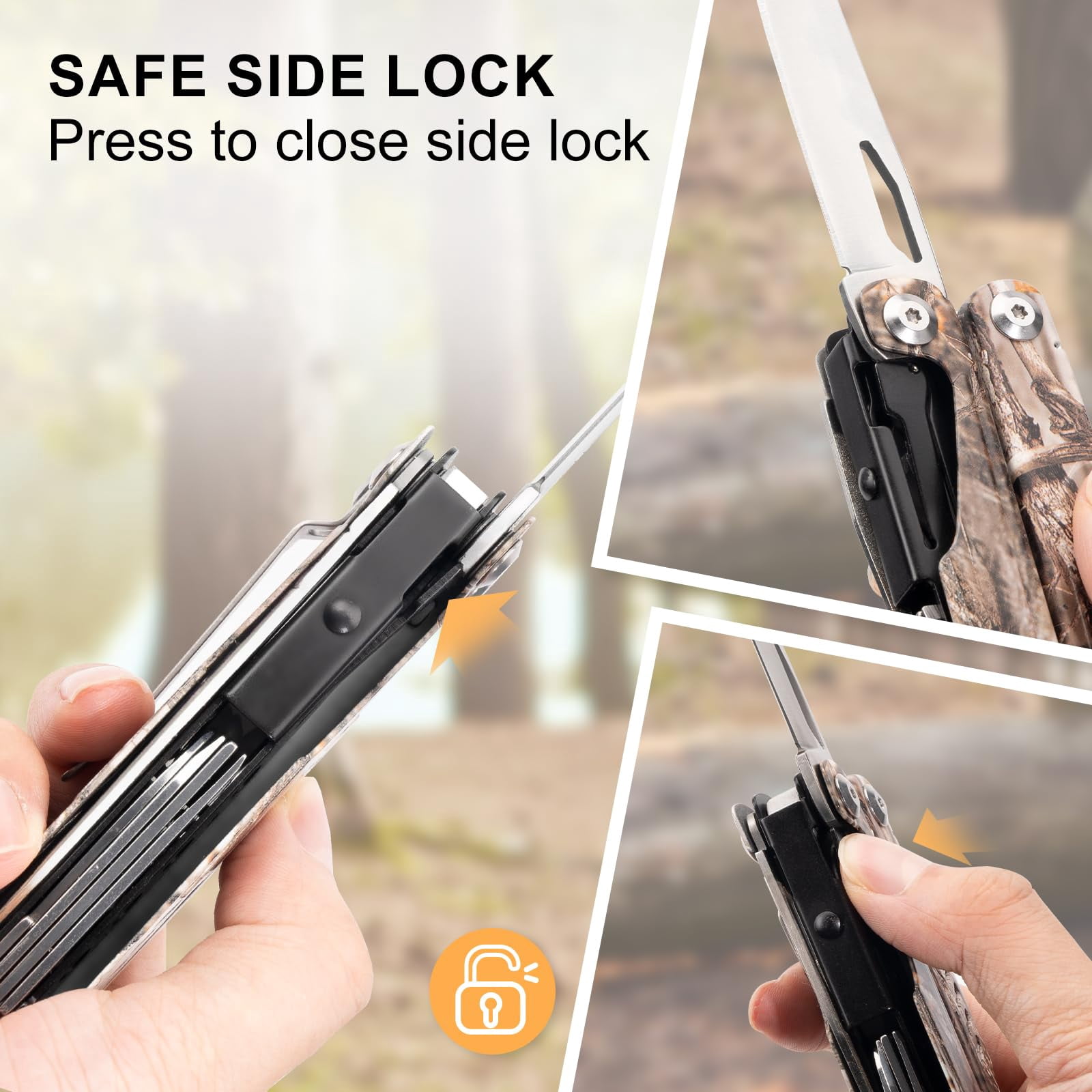 Multitool - 26 In 1 Multi Tool Pliers With Pocket  Bottle Opener Edc For Camping And Hiking Stainless Steel