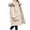 Khaki, variant on KAUOD Girls Long Winter Parka Coats Faux-F𝐮r Hood Thick Warm Puffer Jackets Teen Kids Quilted Oversized Pockets down Outwear
