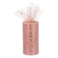thumbnail image 1 of Unique Bargains 6' Wide 50 Yards Sequin Tulle Ribbon Glitter Netting Fabric for Tutu Skirt Christmas Wedding Rose Gold, 1 of 5