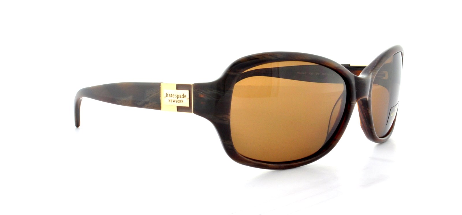 Kate Spade Annika Tortoise Shell  Sunglasses with Large Logo Kate Spade Annika/S Sunglasses | FramesDirect.com main image 2