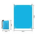 thumbnail image 3 of Manta de playa, tapete de picnic al aire libre sin arena - Grande 55'' x 78'' - Manta portátil impermeable, suave y de secado rápido para viajes, acampadas, senderismo$ Manta de bolsillo impermeable,, 3 of 5