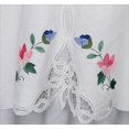 thumbnail image 4 of Creative Linens Battenburg Lace Tablecloth 68" Round with Hand Applique Roses , White 100% Cotton, 4 of 9