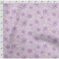 thumbnail image 4 of Soimoi Floral Print,Cotton Poplin, Sewing Fabric Sold by The Yard 42 Inch Wide,Sewing Craft Quilting/Quilt Making Fabric, Light Purple, 4 of 5
