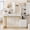 White, variant on iPormis Makeup Vanity Desk with Round Mirror and Lights, 5x Magnifying Makeup Mirror, Dressing Table w/Power Outlets, Doorshelves & Adjustable Storage,Dark Brown