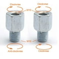 thumbnail image 1 of 2pcs Scooter Motorcycle Rear Mirror Adapters M10 10MM M8 8MM 6MM Clockwise Anti-clockwise Right Left hand thread Changing Screw, 1 of 7