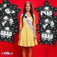 thumbnail image 7 of PMU Grad Congrats Star 18in Mylar Balloon Black Pkg/5, 7 of 7