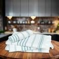 thumbnail image 3 of Ample Decor Hammam Hand Towel for Kitchen 100% Cotton 16X28 inch -4pcs Mint Green, 3 of 9