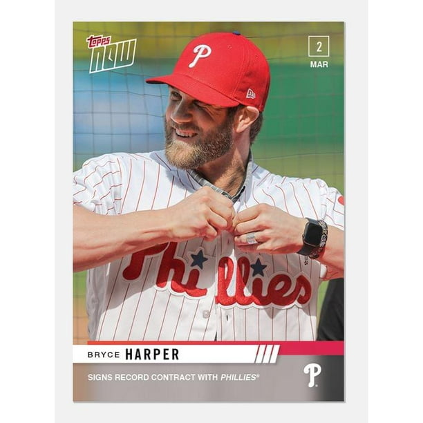 Philadelphia Phillies Bryce Harper MLB Topps NOW Card ST3