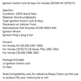 thumbnail image 5 of Mad Hornets Ignition Switch Lock Keys 35100-MW3-640 For Honda X4 CB1300 CB750 F2, 5 of 5