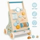 thumbnail image 2 of PairPear Andador de madera para bebés, centro de actividades con clasificador de formas, juguete Montessori Walker, juguetes de empuje para niños y niñas de 1, 2 y 3 años, 2 of 5